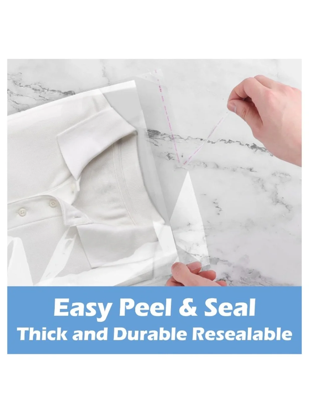 20PCS. Cellophane Bags Resealable Clear Poly Bags (12x16)